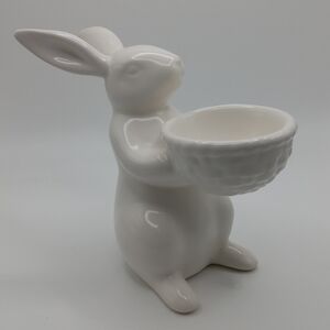 White Ceramic Bunny Bowl